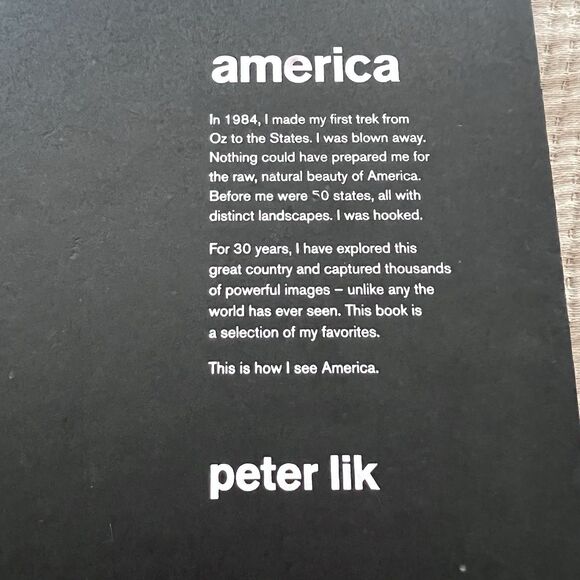 Peter Lik America Photo Book Signed Copy Photography Coffee Table Rare Like New - Picture 8 of 16